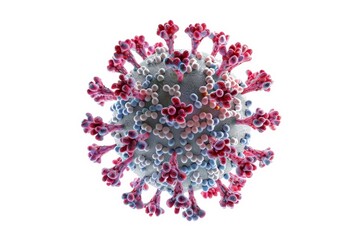 Fototapeta premium Coronavirus structure: 3d illustration of covid-19