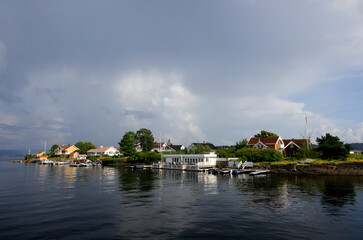 Fototapeta premium A characteristic image of the Oslo Fjord in Norway