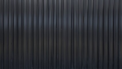 Black Corrugated Metal Texture