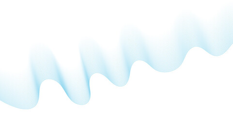 Blue color wave line abstract background design.  Energy waves technology concept design for business, presentation, banner.
