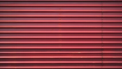 Red corrugated metal siding