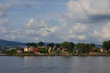 Obraz premium A characteristic image of the Oslo Fjord in Norway