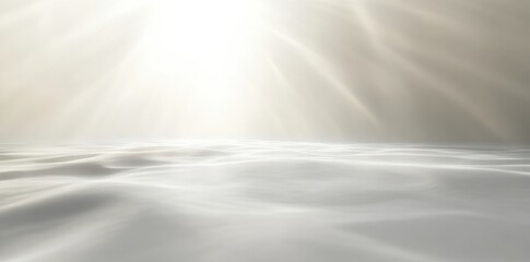 Obraz premium Light Rays Casting Shadows on a White Surface