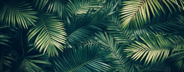 Green monstera leaf background close-up. Concept for a fresh wallpaper banner.