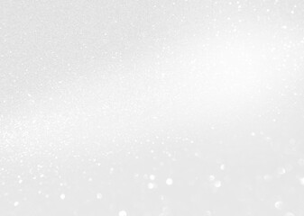 Abstract white glitter texture background, blank shiny blurred white bokeh background