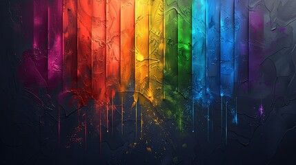 Naklejka premium LGBT Pride Day. Diversity multiracial people hands in demonstrations with rainbow flags. Activists together. Vector flat illustration