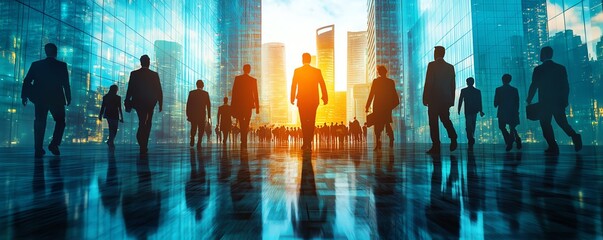 Business executives, navigating global market opportunities, 3D illustration