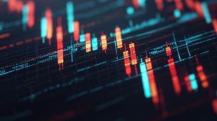 Fototapeta premium stock market chart