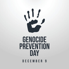 vector graphic of Genocide Prevention Day ideal for Genocide Prevention Day celebration.