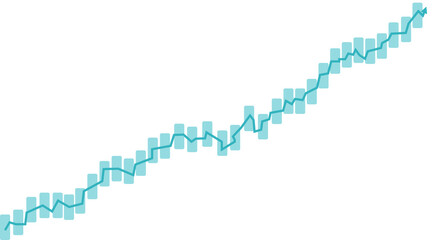 株価チャートのイラスト