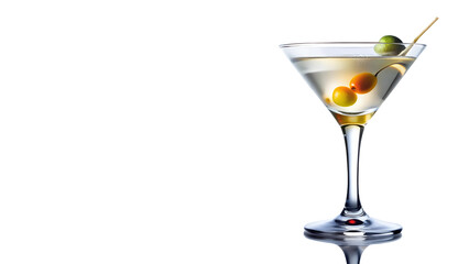 martini cocktail isolate on transparency background