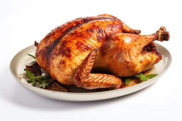 Roasted chicken roasted dinner meat.