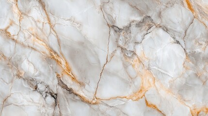 Fototapeta premium Elegant marble texture featuring soft white and warm golden veins, ideal for luxurious designs.