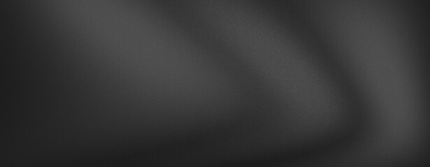 Black white grainy gradient background on dark gray noise texture banner header poster backdrop copy space