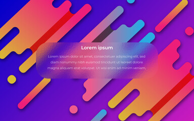 Abstract background in glass-morphism style.