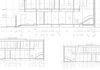 Floor plan designed building on the drawing.