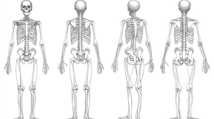 Complete Human Skeleton in Anatomical Position