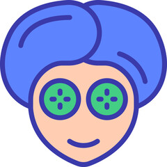  skincare icon flat