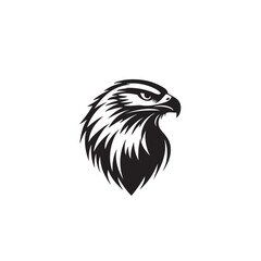 Eagle vector isolated on white background, eagle icon illustration isolated vector sign symbol Hunting style eagle background. Concept on white background