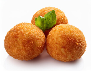 Arancini isolated on white background