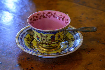 Japanese style ceramic mug with spoon.
