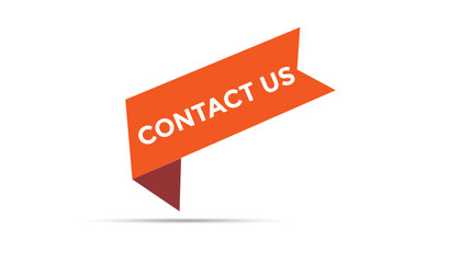 Contact Us button web banner templates. Vector Illustration 