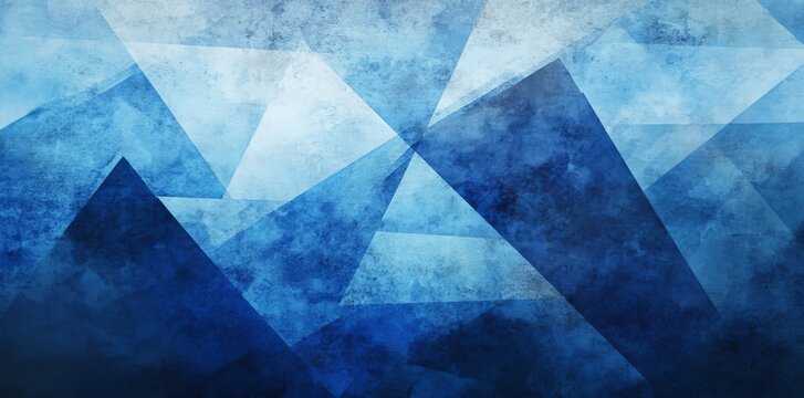 An abstract fractal painting background with blue aquamarine cerulean mint azure marbled stone wall concete cement grunge texture wallpaper art frame sample illustration board.