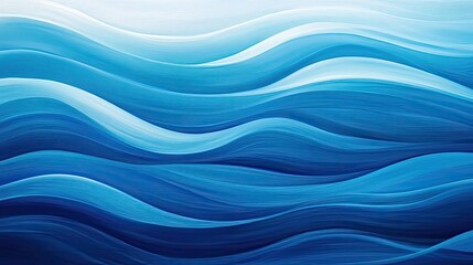A serene wave pattern in various shades of blue, creating a calming oceanic effect perfect for backgrounds or art projects.