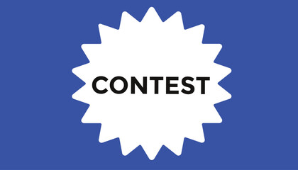 Contest button web banner templates. Vector Illustration 
