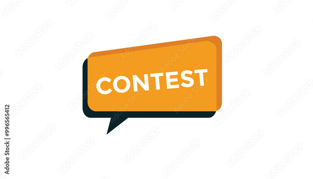 Wall mural contest button web banner templates. vector illustration