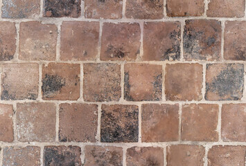 Seamless old castle flooring tiles, aged and irregular