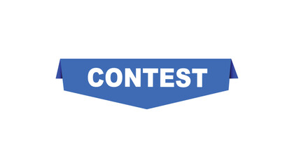 Contest button web banner templates. Vector Illustration 
