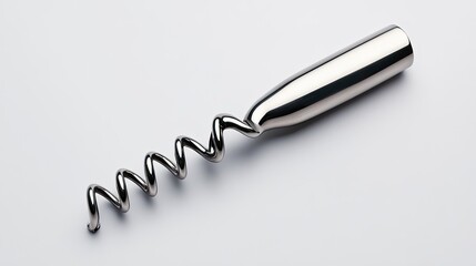 A sleek and modern wine corkscrew with a polished handle and spiral, perfect for wine lovers and culinary enthusiasts.