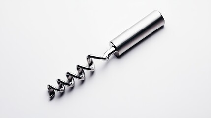 A sleek, modern corkscrew tool elegantly designed for effortless wine opening and serving.
