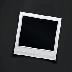 Blank photo card on black background
