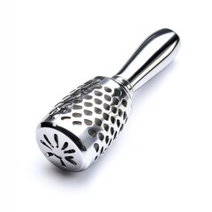 A sleek stainless steel kitchen tool designed for grating and zesting, showcasing modern culinary artistry and functionality.