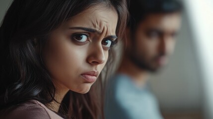 Indian Couple in Intimate Moment