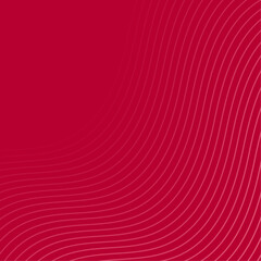 Abstract background with lines. Vector banner with waves. Background for poster, card, brochure, booklet, flyer. Geometric element for design. Red gradient. Valentine's Day