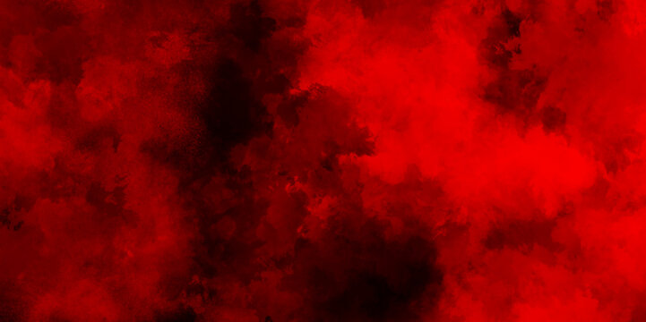 red watercolor background wallpaper with clouds. Red particles explosion on black background graphics pattern, Abstract red smoke on black background, old style dark red grunge texture.