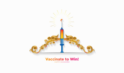 Dussehra festival creative concept and ideas.