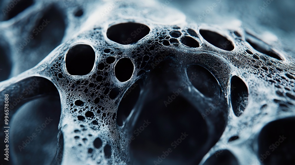 Wall mural abstract macro photography of foam bubbles: cellular structure