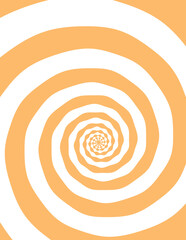 Artistic spiral shape. Vector drawing