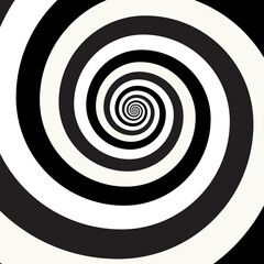 Artistic spiral shape. Vector drawing