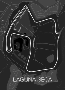 Naklejki WeatherTech Raceway Laguna Seca map