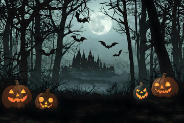 Vibrant Halloween Monster Mashup - Colorful Spooky Creature Illustration