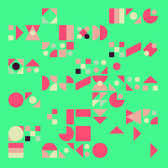 Bauhaus background vector pattern art