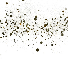 Celestial Celebration: Radiant 3D Illustration of Celestial gold Confetti