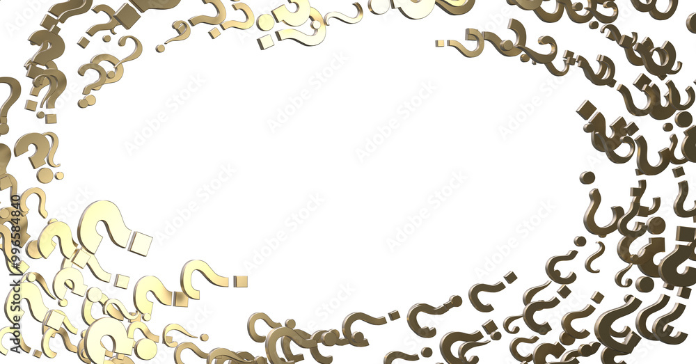 Poster question mark symbols for faq, information, problem, and solution
