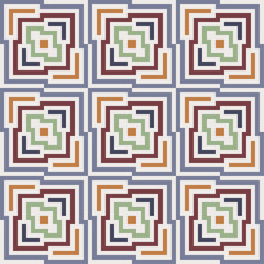 Square pattern background retro colors