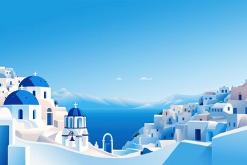 Naklejka premium Santorini Greece santorini outdoors nature.